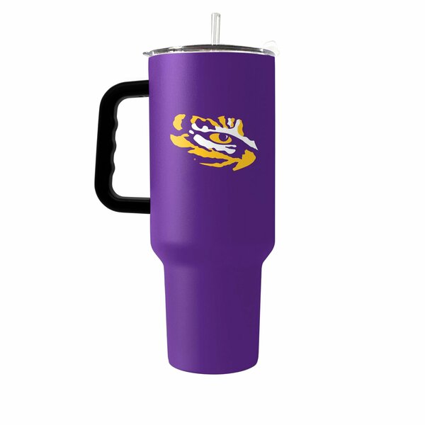 Logo Brands LSU 40oz Flipside Powder Coat Tumbler 162-S40PT-34